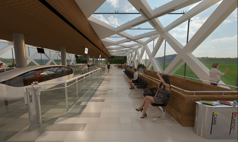 Transfer station environment from the inside