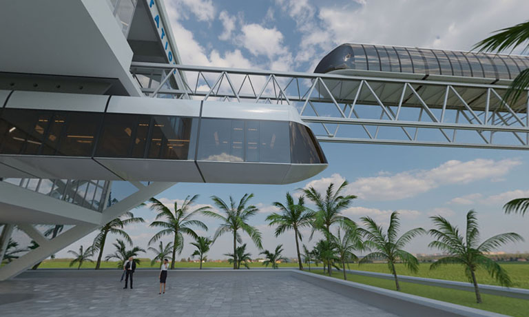 uBus and uCar on string tracks